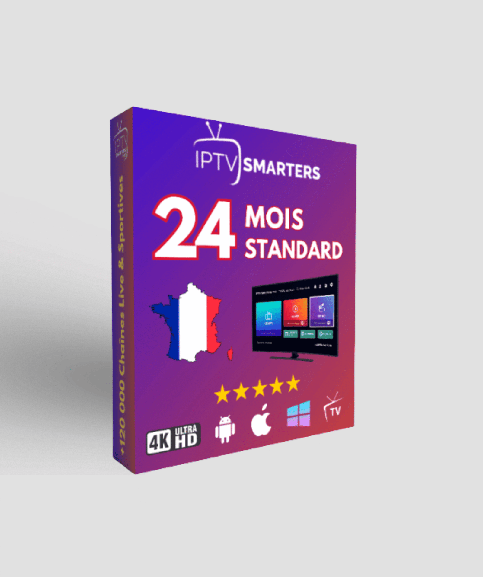Abonnement IPTV France – 24 Mois (1 Connexion)