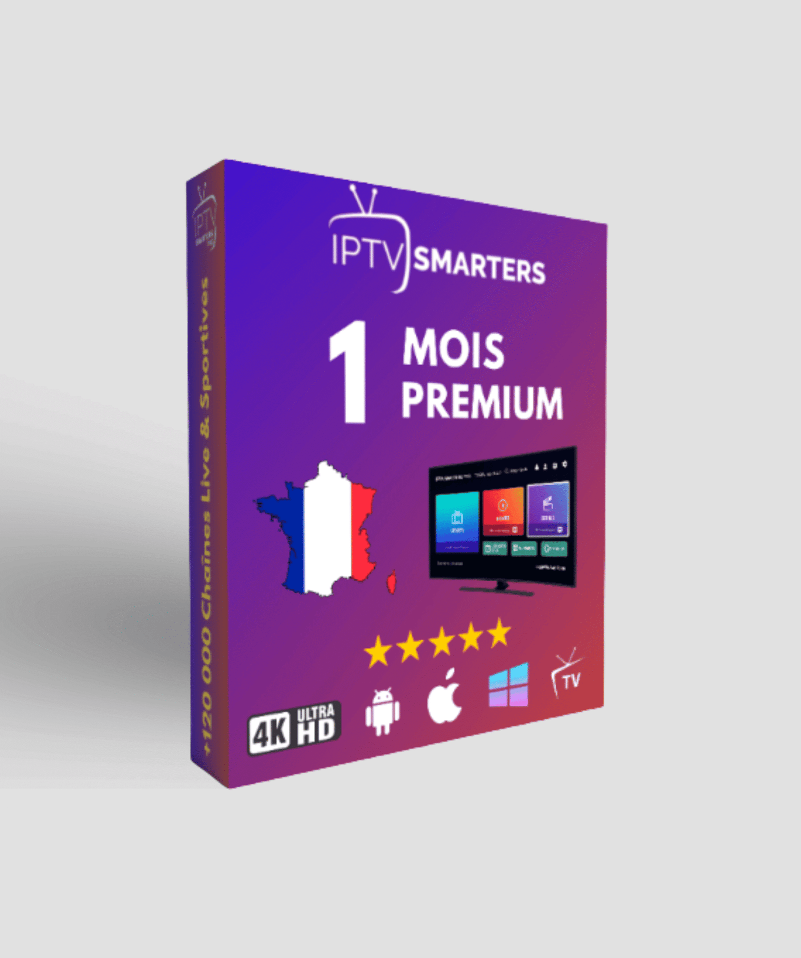 Abonnement IPTV Premium – 1 Mois (1 Connexion)