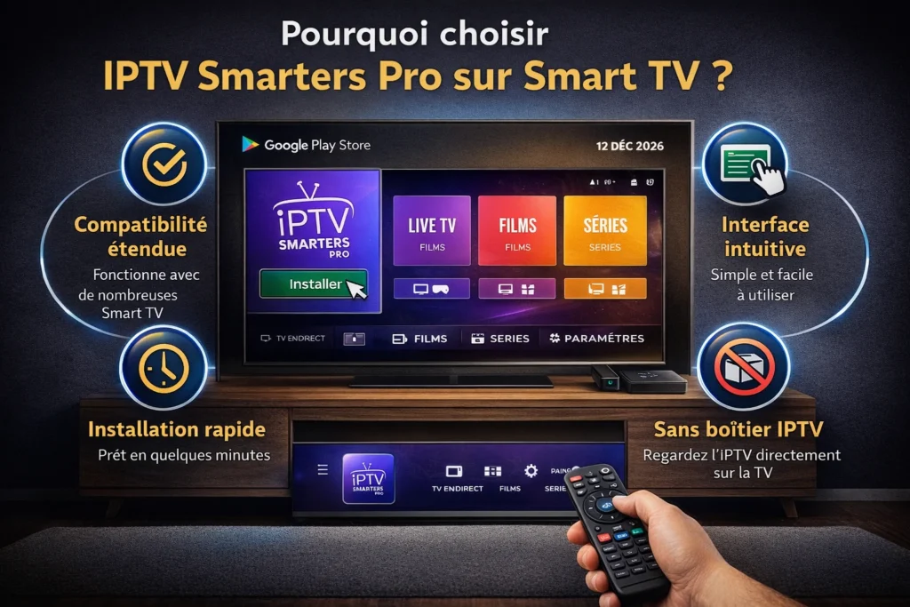 Pourquoi choisir IPTV Smarters Pro sur Smart TV ?