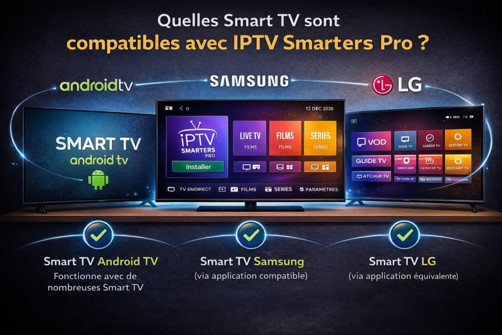 Quelles Smart TV sont compatibles avec IPTV Smarters Pro ?