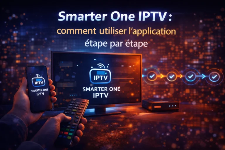 Smarter One IPTV : comment utiliser l’application étape par étape