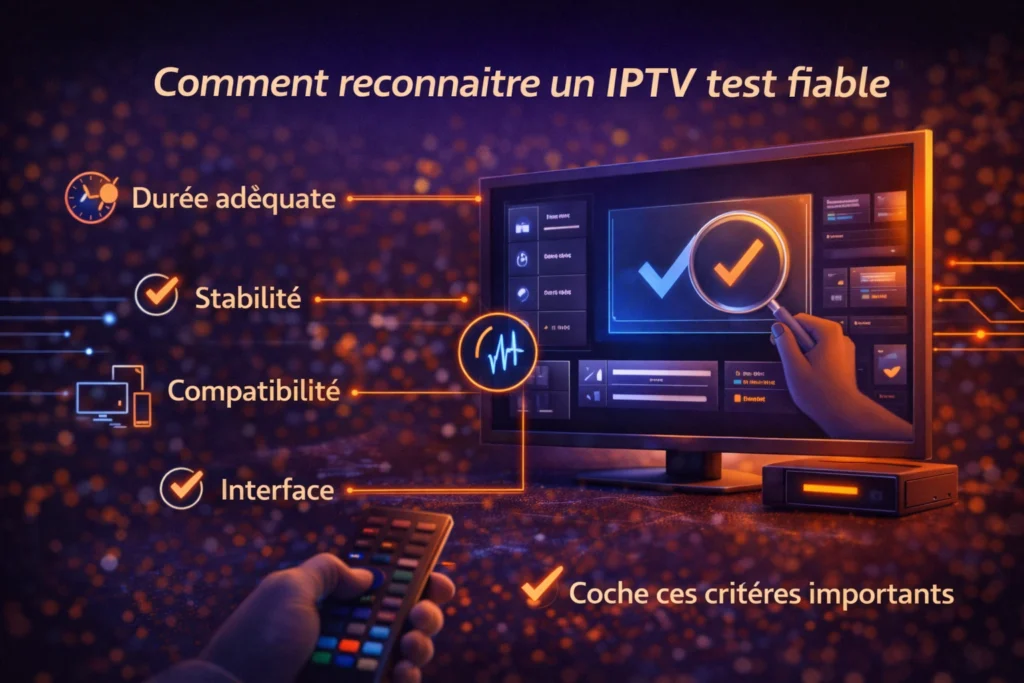 Comment reconnaître un IPTV test fiable