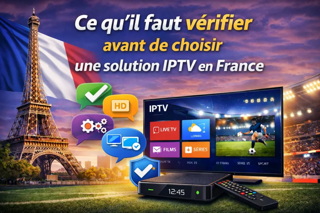 Ce qu’il faut vérifier avant de choisir une solution IPTV en France