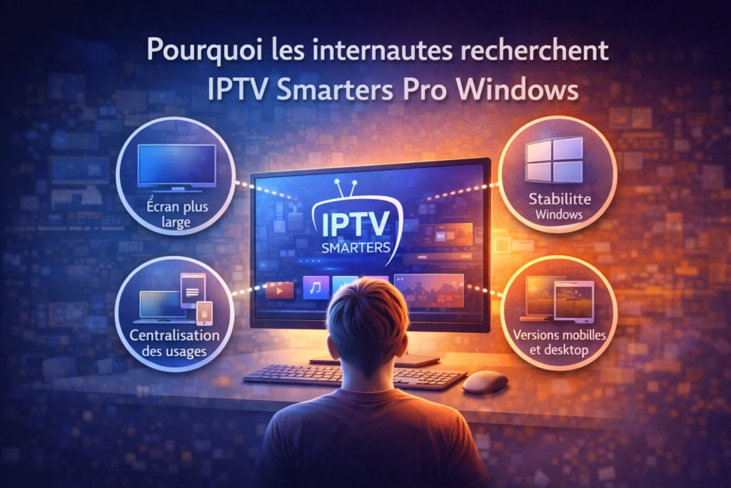 Pourquoi les internautes recherchent IPTV Smarters Pro Windows