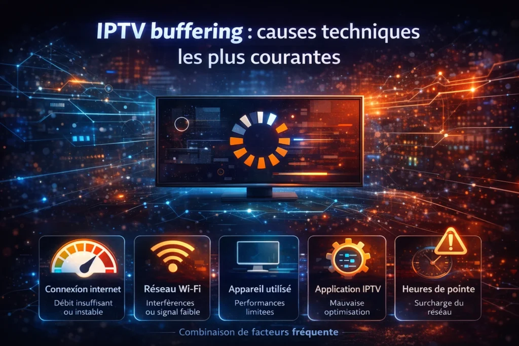 IPTV buffering : causes techniques les plus courantes